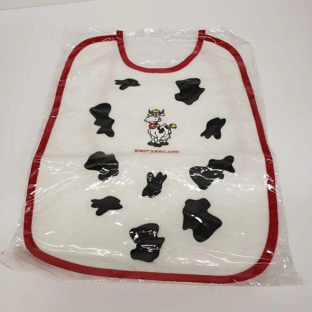 Switzerland Cow 10x13 Baby Bib